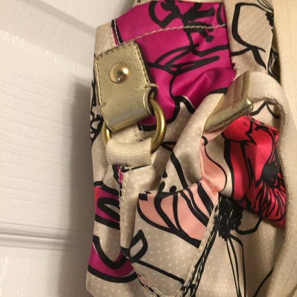 SOLD! 💗COACH Pink Poppy-Graffiti Glamour Kyra Backpack - Picture 5 of 9